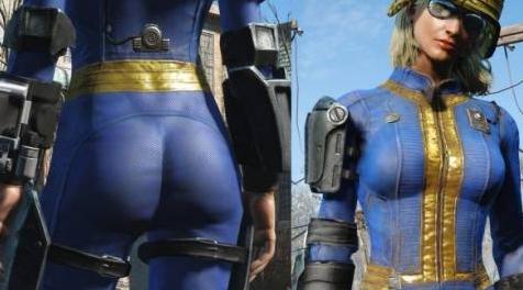 辐射4MOD Vault Booty  - 增强的女性保险柜套装