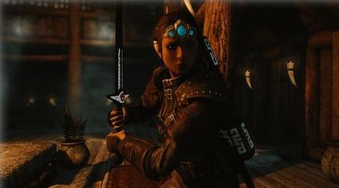 上古卷轴5：重置版MOD 矮人黑色盔甲和武器替换者