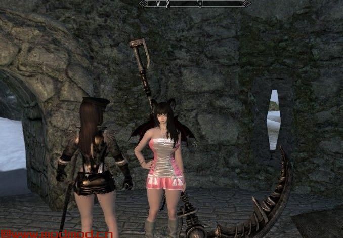 上古卷轴5：天际MOD Sweet Dress 粉色连衣短裙,个人修正、整合版