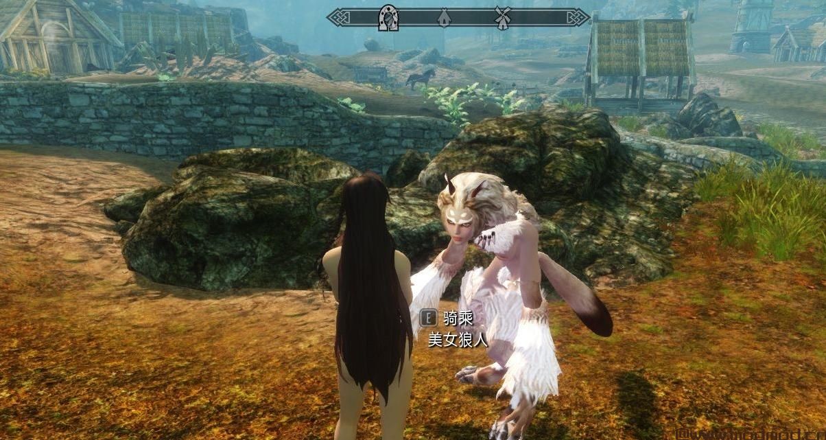 上古卷轴5：天际MOD 一个meinv狼人坐骑