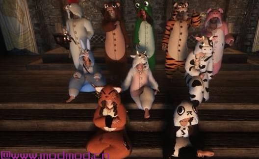 上古卷轴5：天际MOD ◆&sect; 各式各样的动物睡衣-Animal Pajama &sect;◆