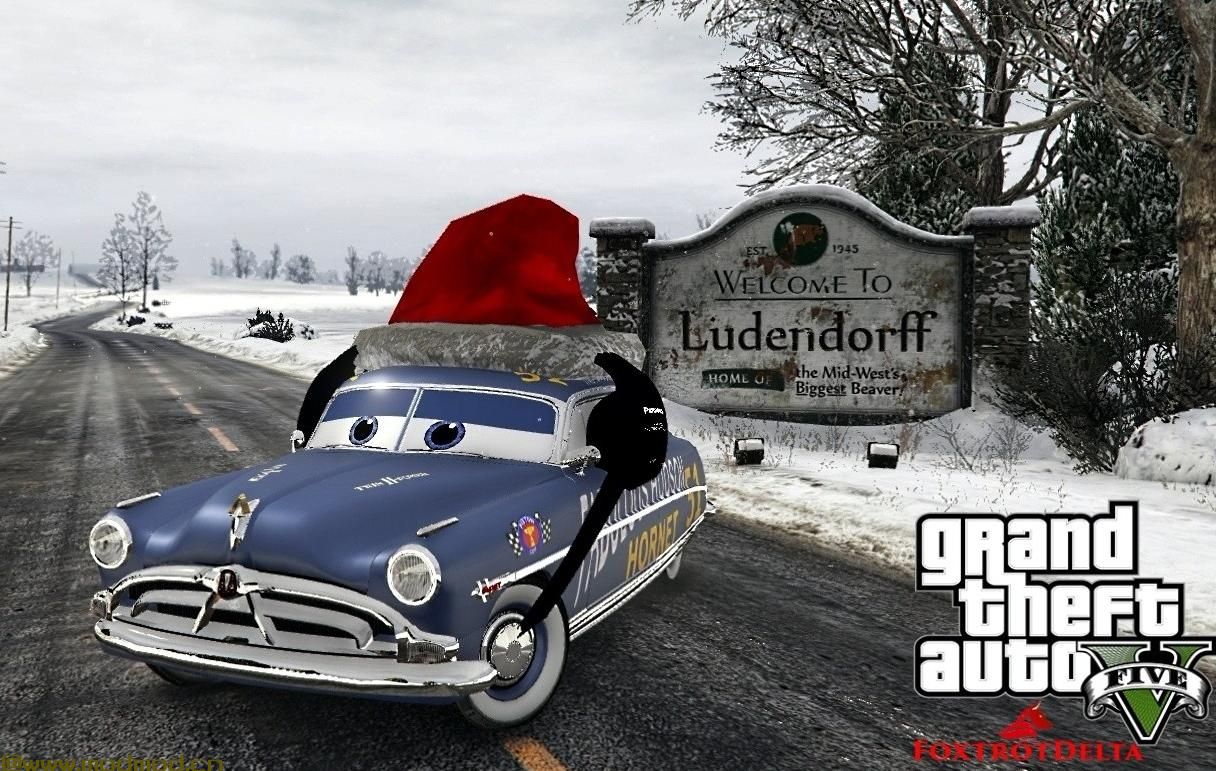 侠盗猎车手5「GTA5」Mod: （迪士尼汽车）圣诞节[替换]总部