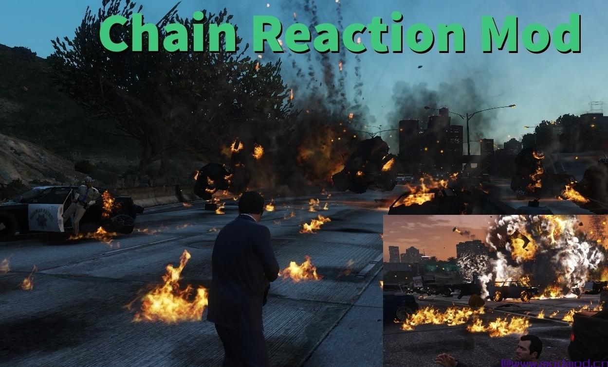 侠盗猎车手5「GTA5」Mod: 连锁反应爆炸+火灾