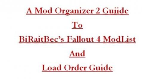 辐射4MOD BiRaitBec的辐射4 Mod列表和加载顺序指南的Mod Organizer 2指南