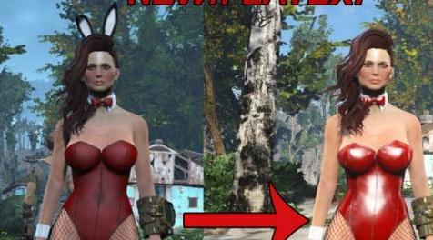 辐射4MOD Bunnygirl Outfit  -  CBBE  -  AWKCR