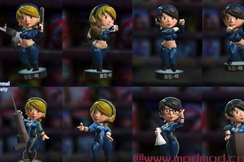 Bobble Girl  - 与Slooty Vault Suit