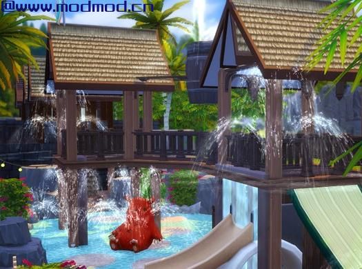 模拟人生4MOD Tropical Amusement Park & Water Park 游乐园和水上乐园