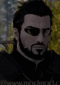 巫师3：狂猎MOD Geralt Deus Ex（头部模型纹理）