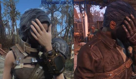 辐射4MOD 空闲的手 - 男性和女性闲置定制