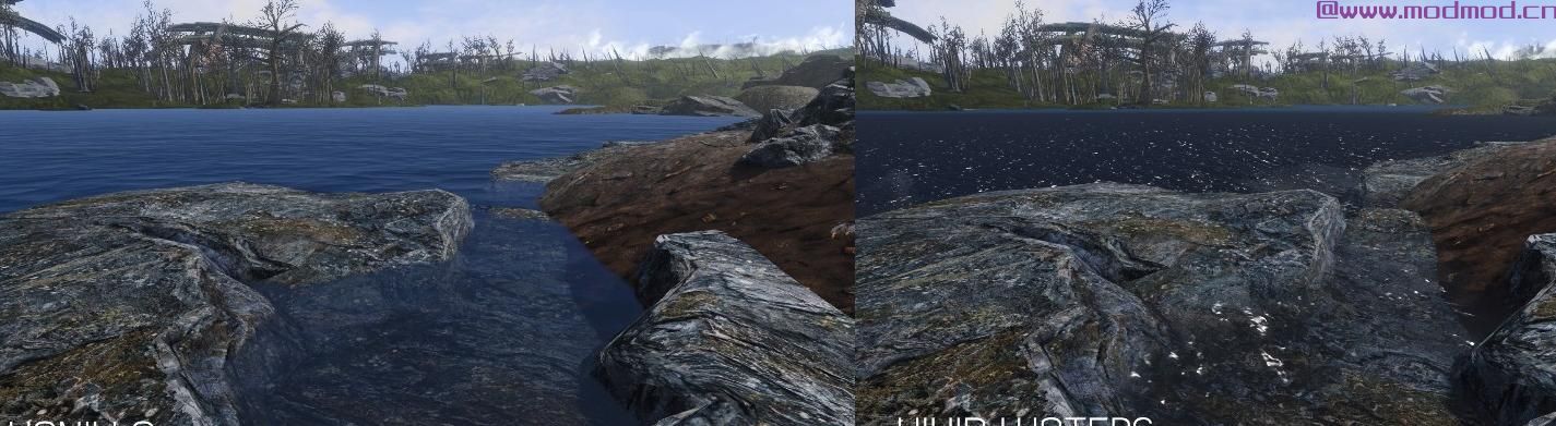 辐射4MOD 生动的水域 - 辐射水的大修4