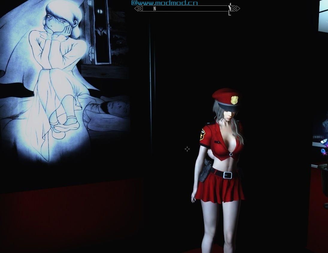 上古卷轴5：天际MOD 性感红衣警服