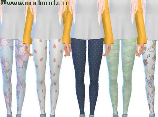 模拟人生4MOD Pastel Themed Leggings 裤子