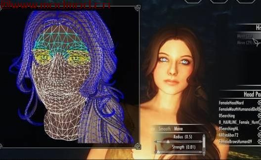 上古卷轴5：天际MOD 捏脸插件 RaceMenu v3.4.5汉化版