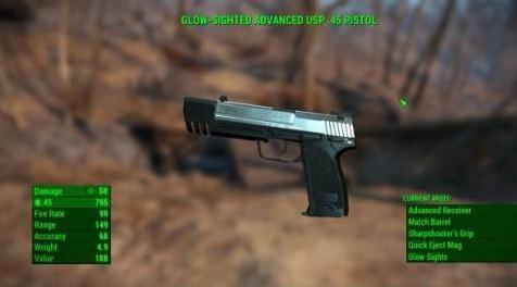 辐射4MOD HK USP .45