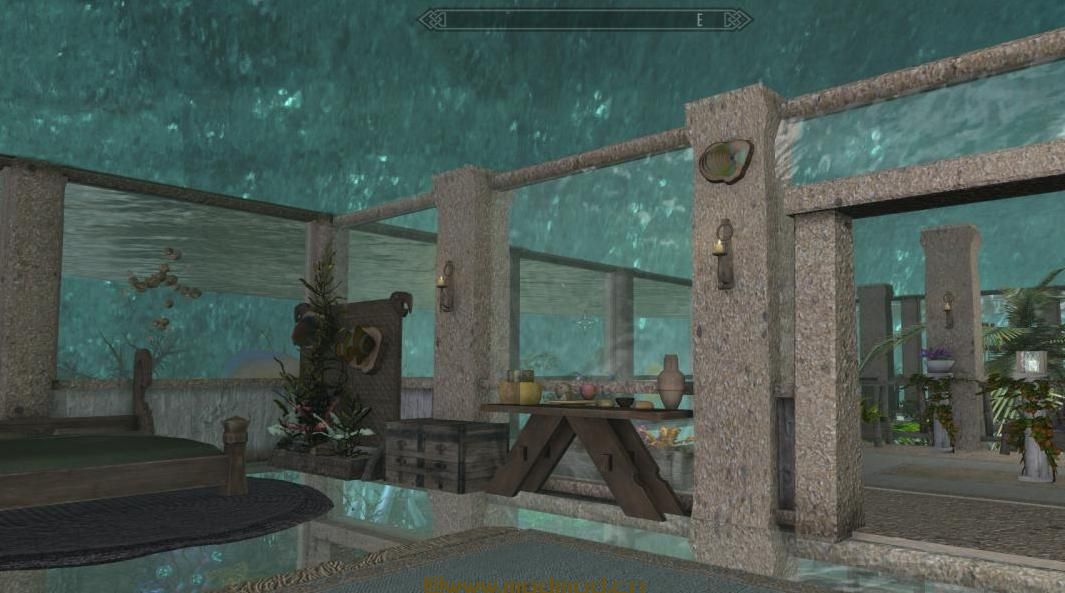 上古卷轴5：重置版MOD 水族馆。