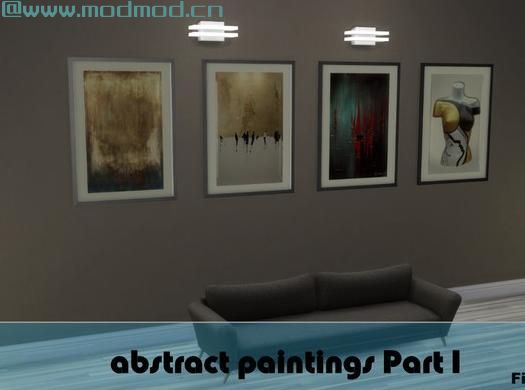 模拟人生4MOD Abstract Paintings 绘画挂饰