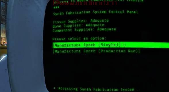 辐射4MOD 车间合成生产