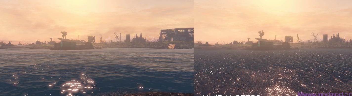 辐射4MOD 生动的水域 - 辐射水的大修4