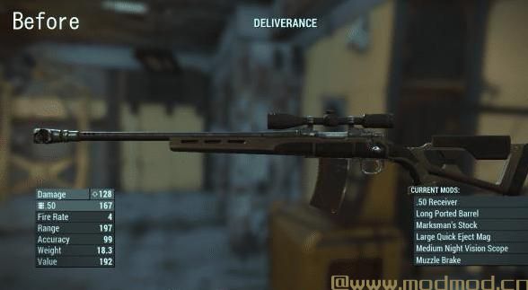 辐射4MOD 狩猎步枪（狙击手）伤害增加