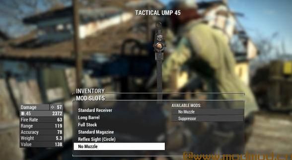 辐射4MOD H and K UMP 45