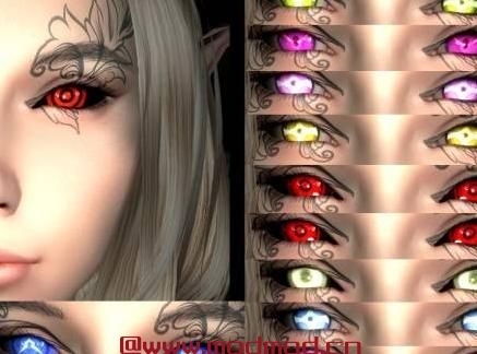 上古卷轴5：天际MOD 各式各样的动漫眼睛-CHRISRICHARDZ ANIME EYES