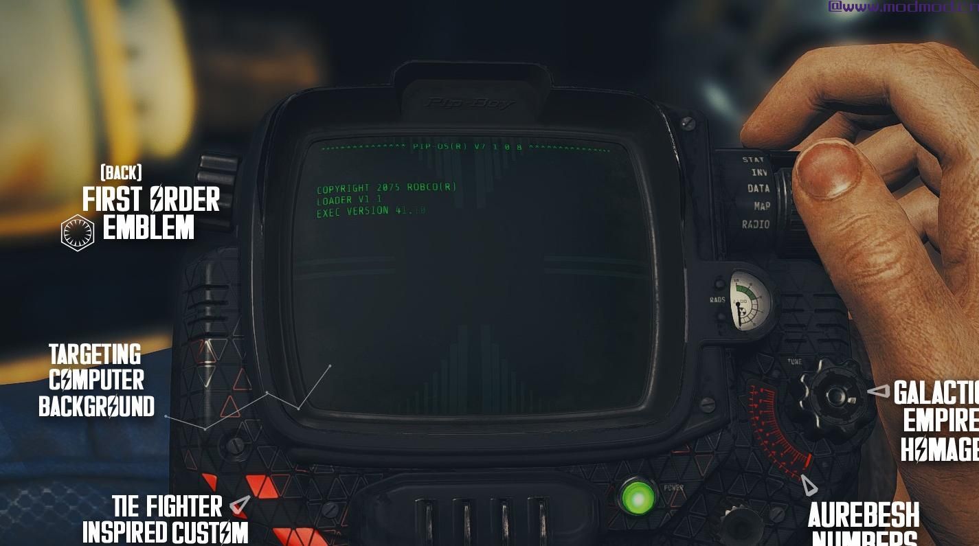 辐射4MOD 星球大战TIE战斗机Pip-Boy