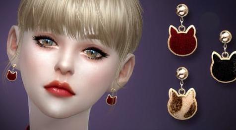 模拟人生4MOD S-Club ts4 LL EARRINGS 201901 耳环