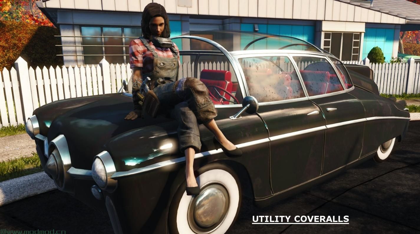 辐射4MOD 1950年代的女性服装（Vanilla  -  EVB  -  CBBE）
