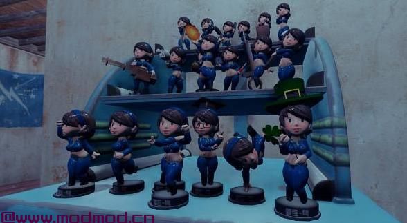 辐射4MOD Bobble Girl  - 与Slooty Vault Suit