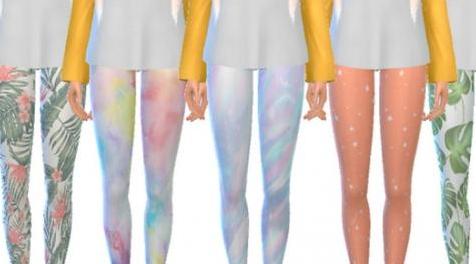 模拟人生4MOD Pastel Themed Leggings 裤子