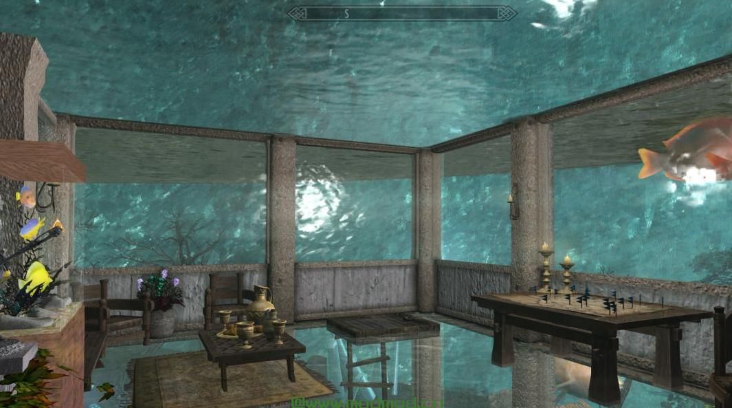 上古卷轴5：重置版MOD 水族馆。