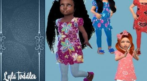 模拟人生4MOD Lyla Toddler dress 幼儿连衣裙