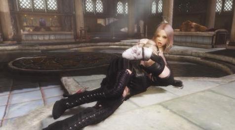 上古卷轴5：天际MOD 【高贵黑色裙装】bodyslide-tbbp化cbbe的衣服哦