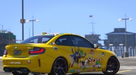 侠盗猎车手5「GTA5」Mod: 2016年BMW M2的“卡通网络”服装[BETA]