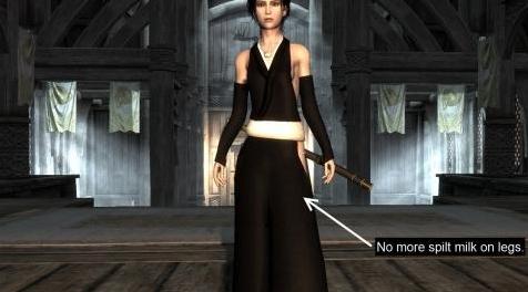 上古卷轴5：天际MOD 【动漫类mod】死神BLEACH-碎蜂全套装束7B及CBBE及UNP及可选BBP▲Sui Fon Outfit▼