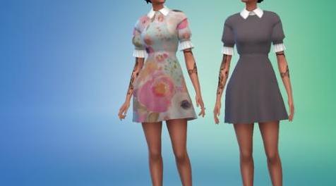 模拟人生4MOD Trillyke ViViD Dress Recolor - Mesh needed 连衣裙