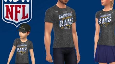 模拟人生4MOD NFC Champion gear L.A. Rams 球衣