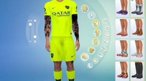 模拟人生4MOD Boca Juniors Complete kits 2019 球衣