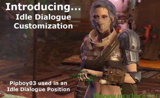 辐射4MOD 空闲的手 - 男性和女性闲置定制