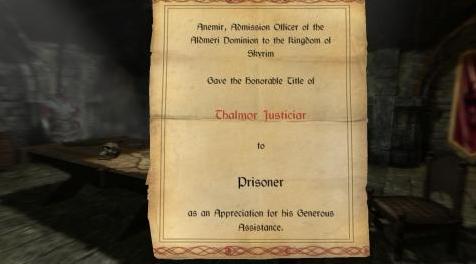 上古卷轴5：重置版MOD Aldmeri Dominion加强了SSE  - 加入Thalmor