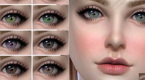 模拟人生4MOD S-Club WM ts4 Eyecolors 201902 眼球