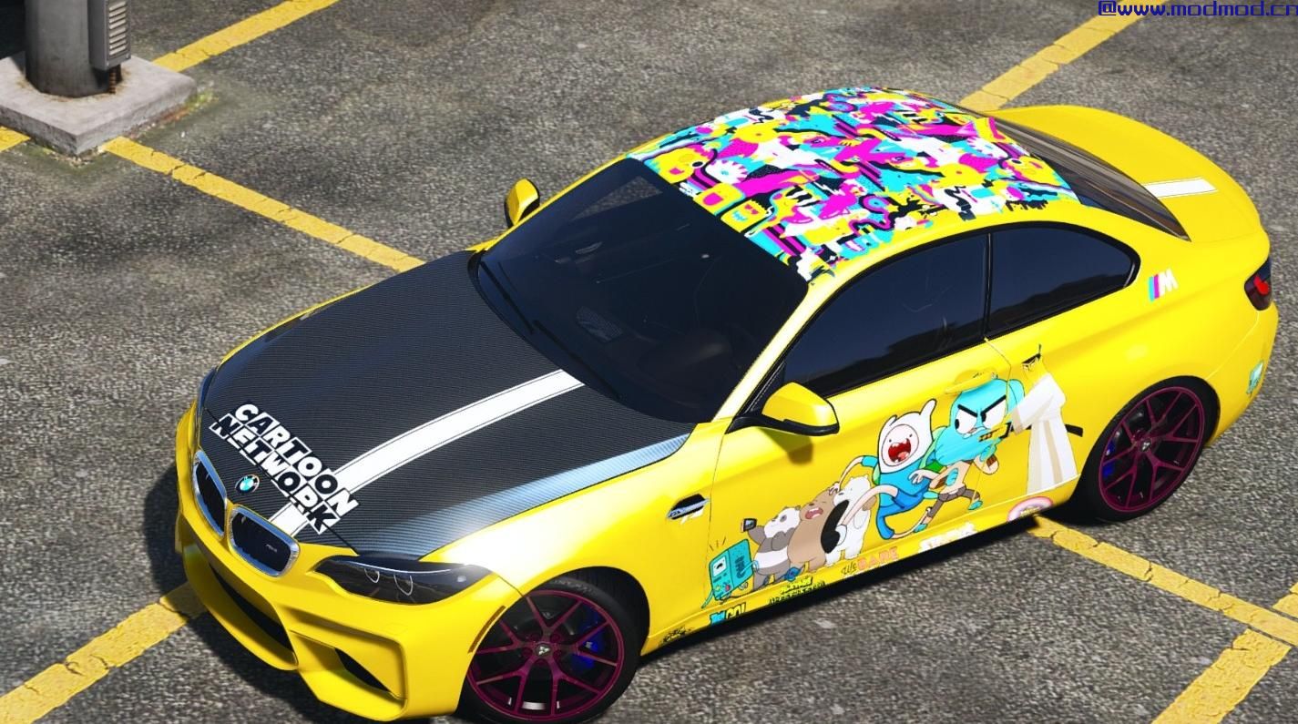 侠盗猎车手5「GTA5」Mod: 2016年BMW M2的“卡通网络”服装[BETA]