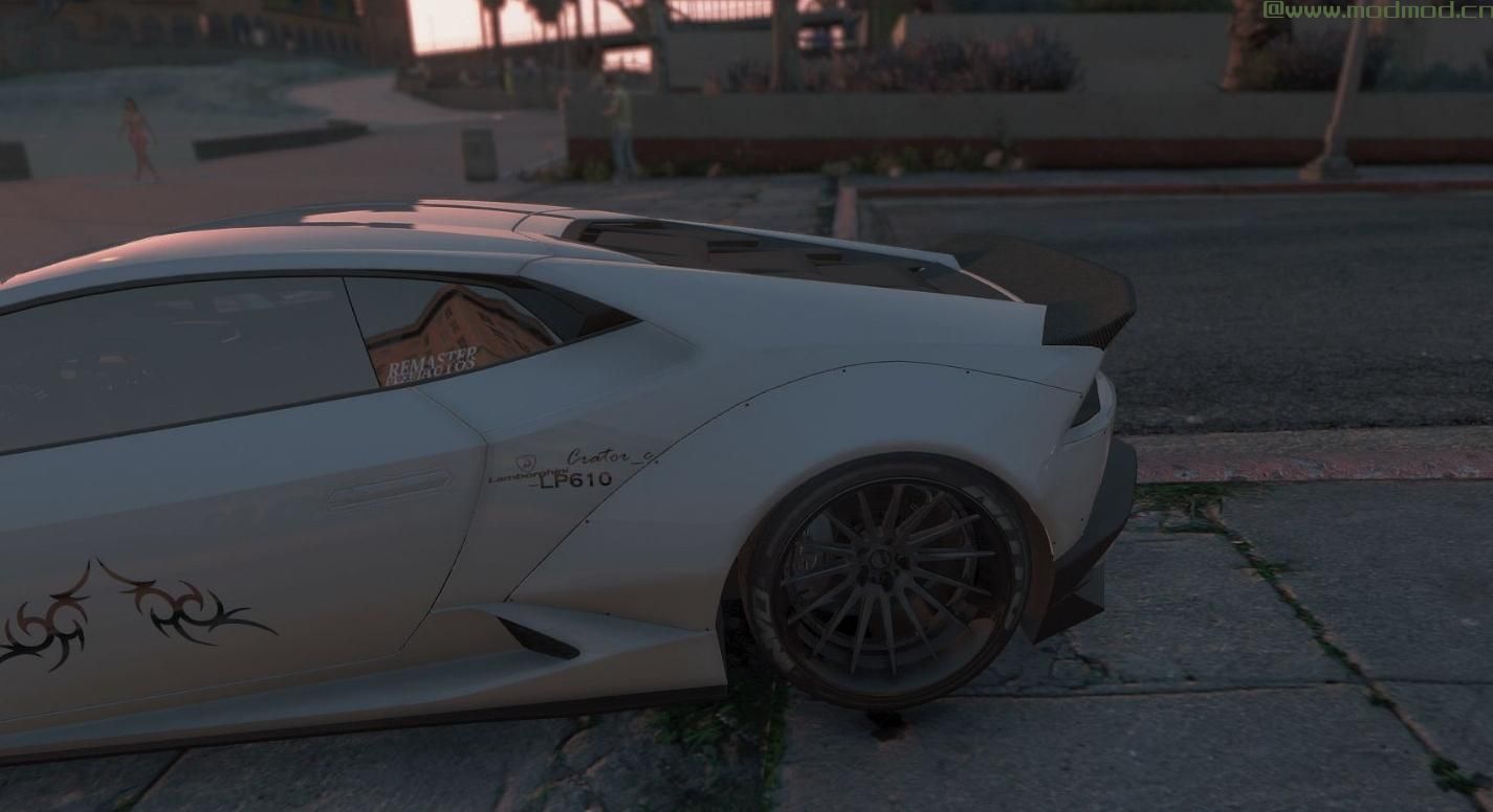 侠盗猎车手5「GTA5」Mod: 兰博基尼Huracan LP610-4身体纹身。