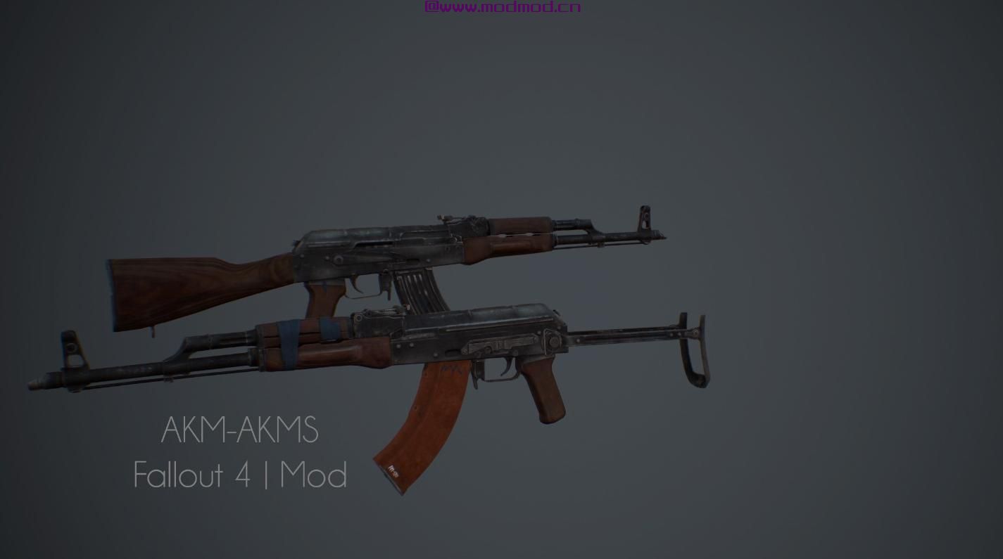 辐射4MOD AKM  - 突击步枪
