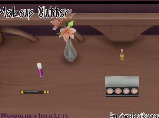 模拟人生4MOD Makeup Clutter 化妆品