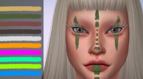 模拟人生4MOD LMCS Saiia Face Tattoo 纹身