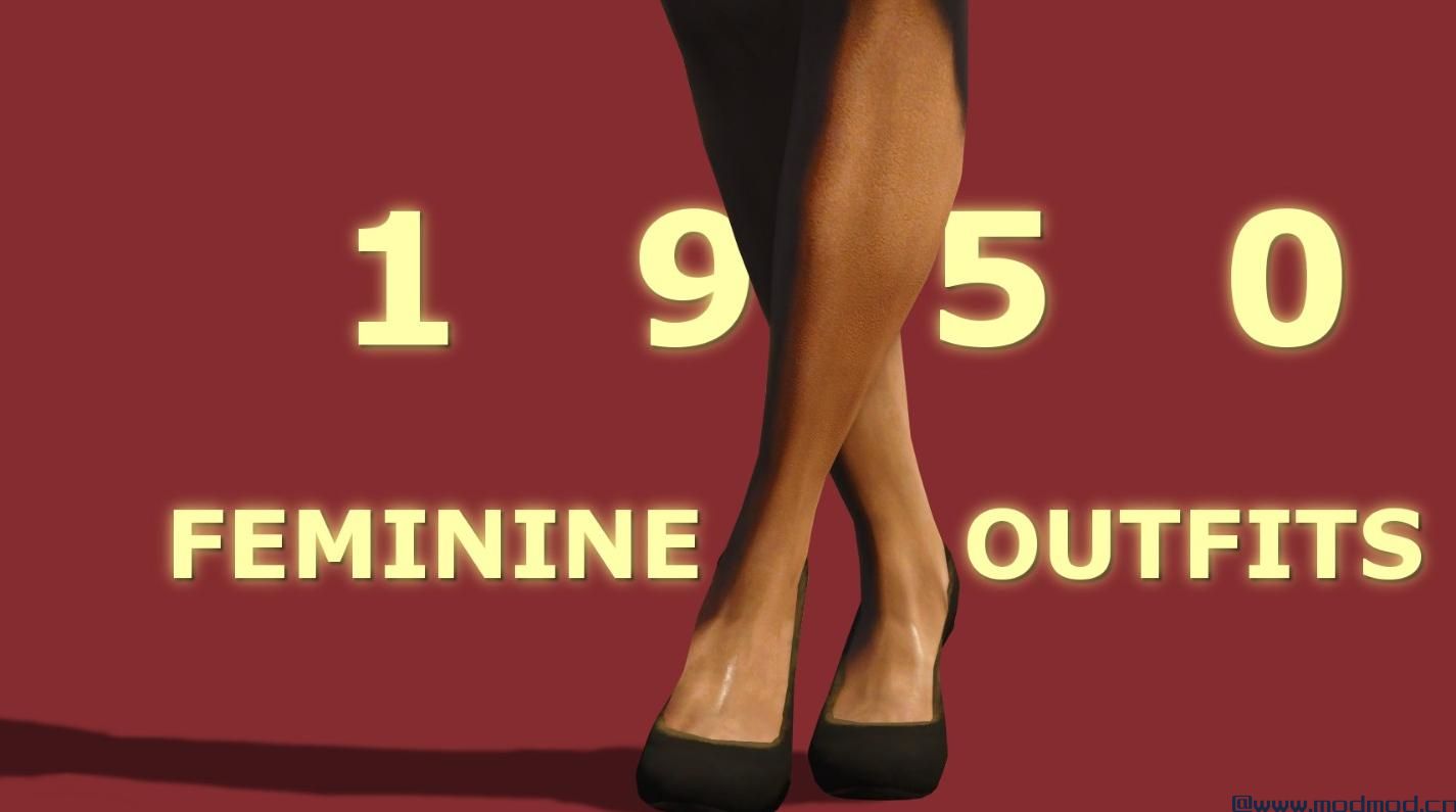 1950年代的女性服装（Vanilla  -  EVB  -  CBBE）