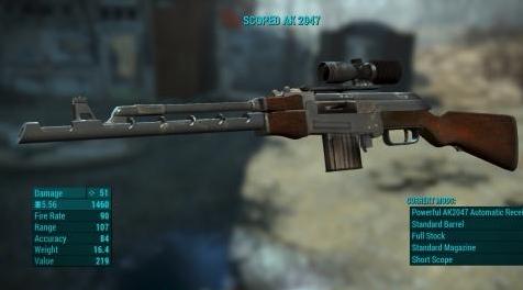 辐射4MOD AK-2047独立突击步枪