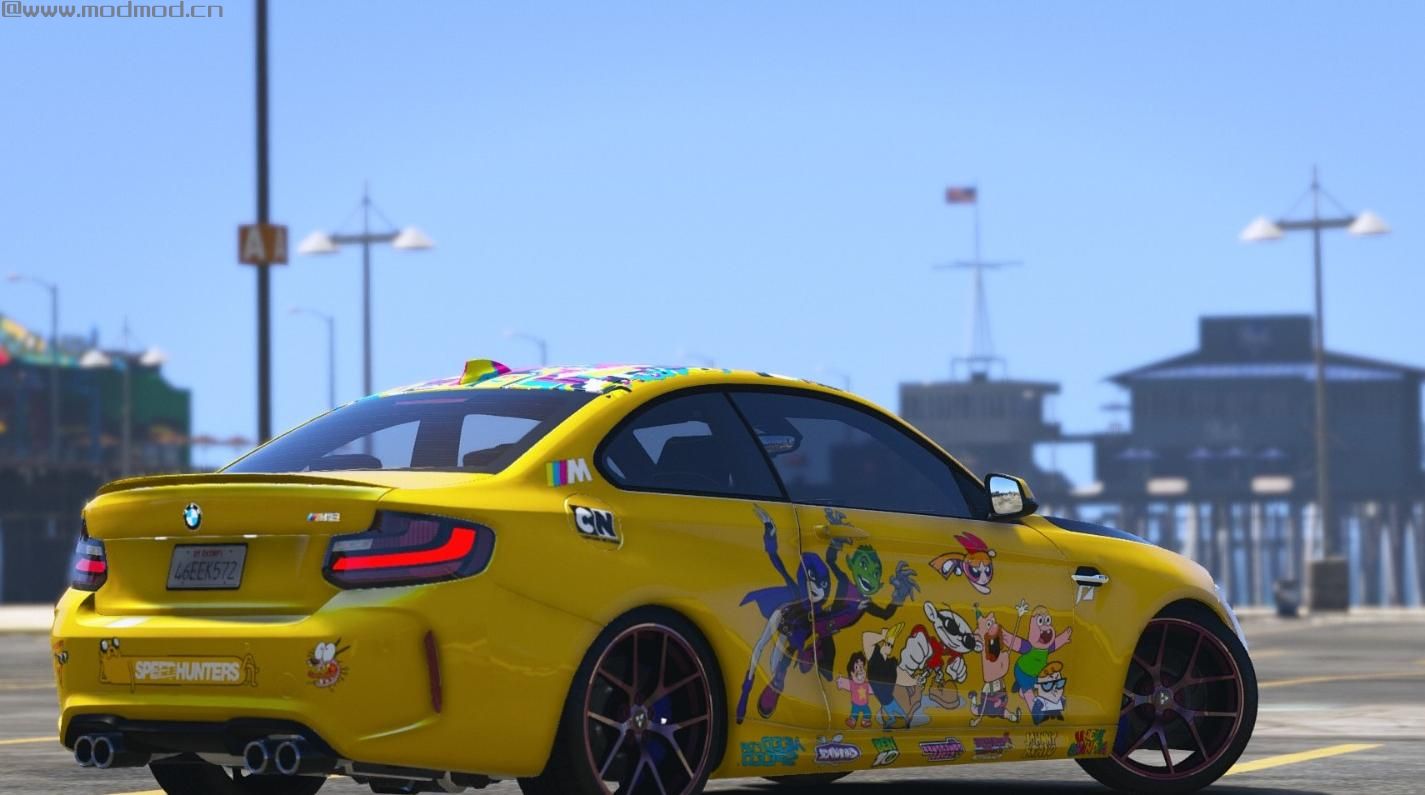 侠盗猎车手5「GTA5」Mod: 2016年BMW M2的“卡通网络”服装[BETA]