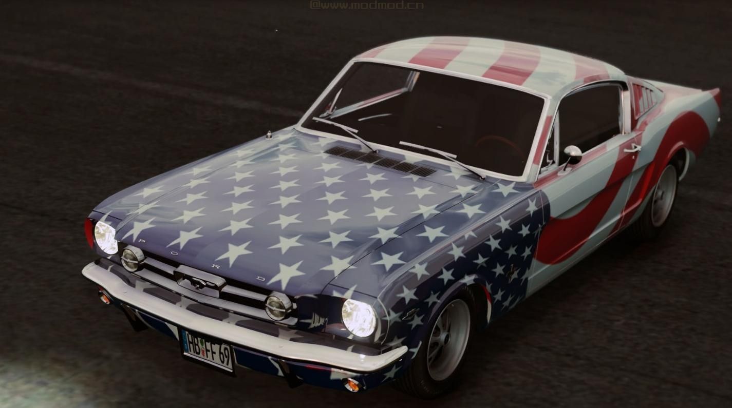侠盗猎车手5「GTA5」Mod: [Ford Mustang Fastback]星条旗制服